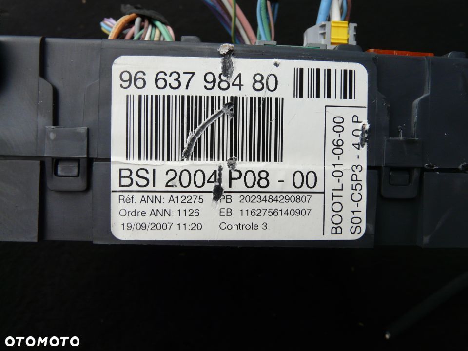 Zestaw startowy komputer 5ws40660a-t Citroen C8 Peugeot 807 2.0 HDI - 3