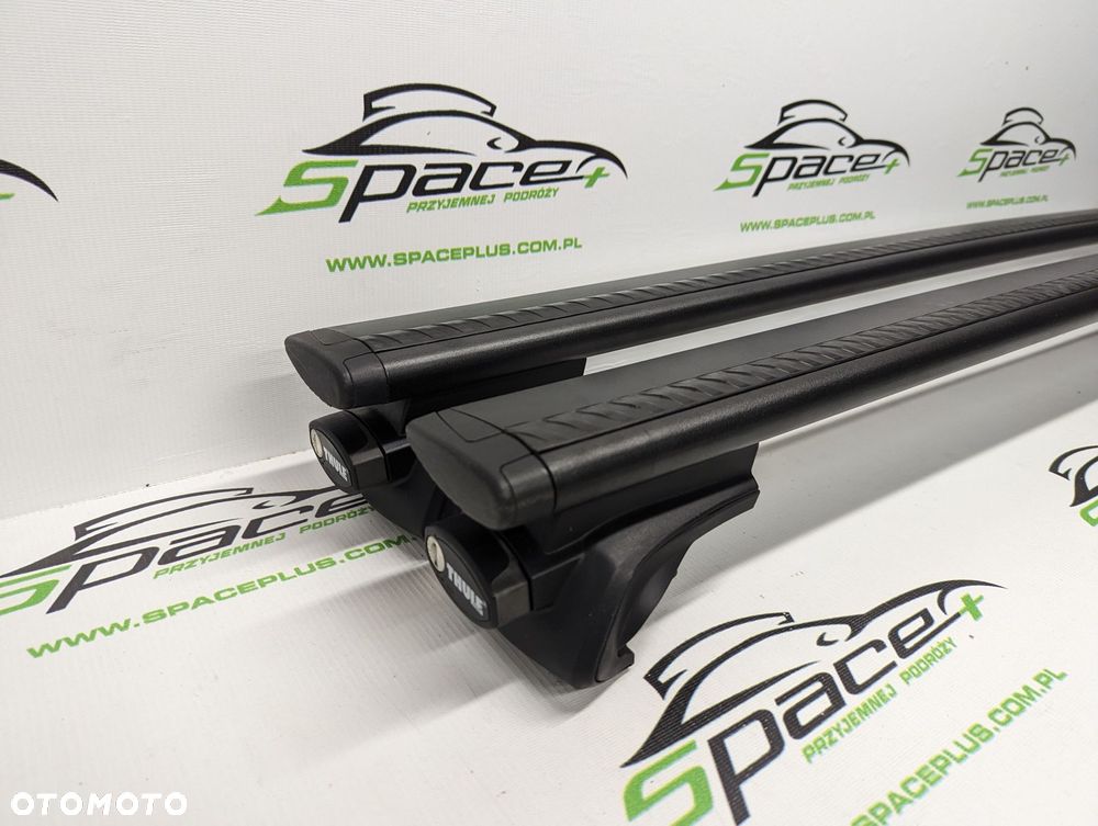 Bagażnik dachowy Thule: belki 969B + Stopy 757 Na otwarte relingi - 2