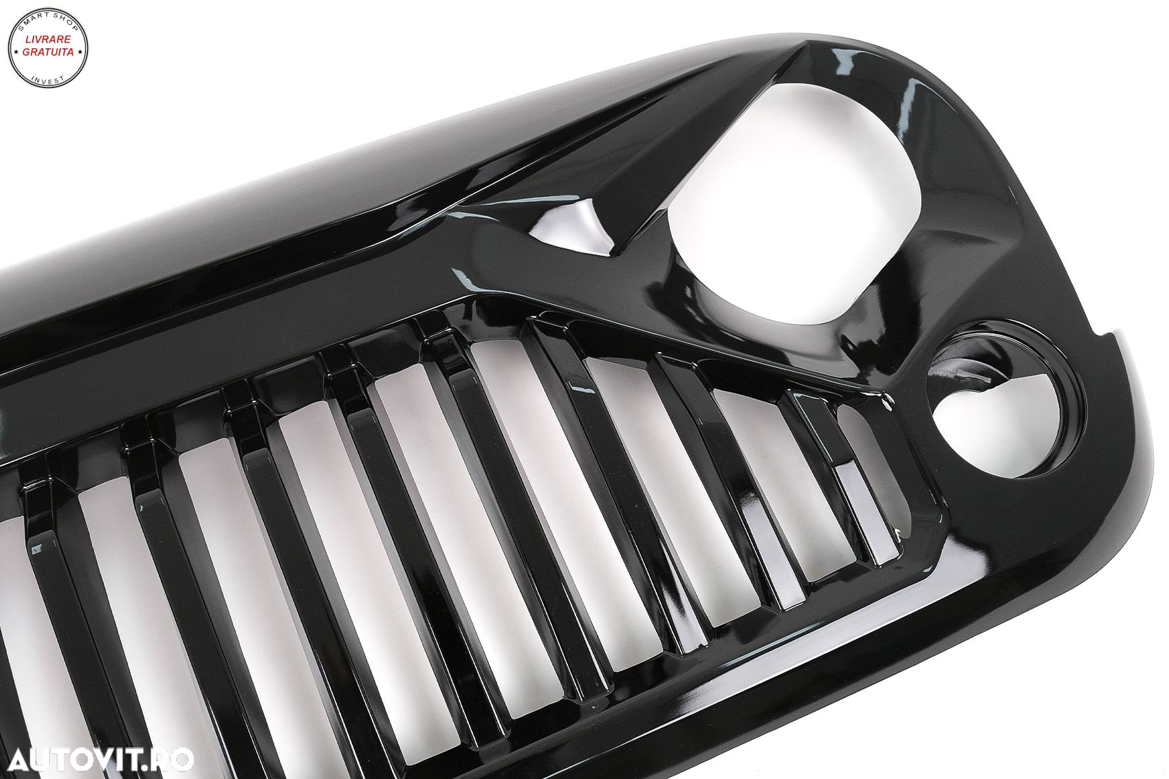 Grila Centrala JEEP Wrangler / Rubicon JK (2007-2017) Angry VaderDesign Negru- livrare gratuita - 3