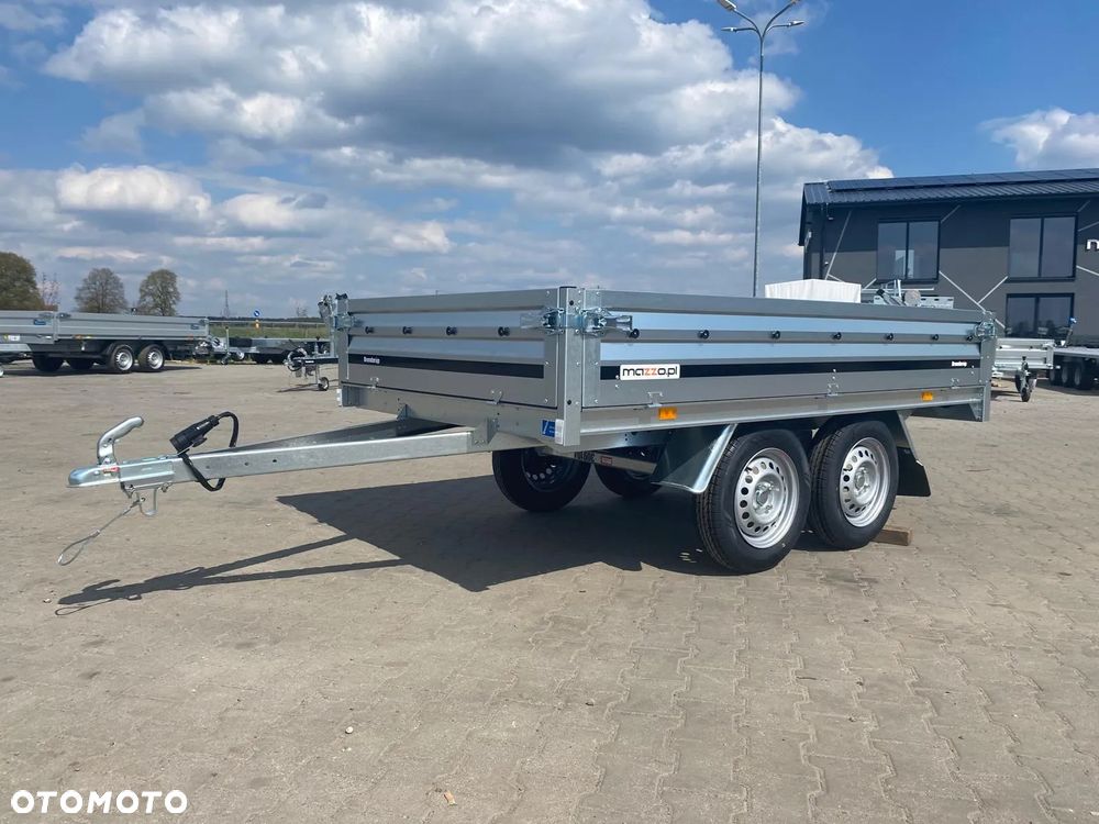 Brenderup Dostawa przyczepa platforma 2-osiowa 250x142x35cm DMC750kg koła pod spodem - 3