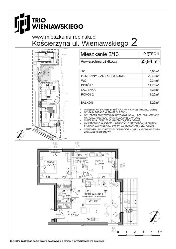 Mieszkanie na sprzedaż, 3 pokoje, 66 m², Kościerzyna
