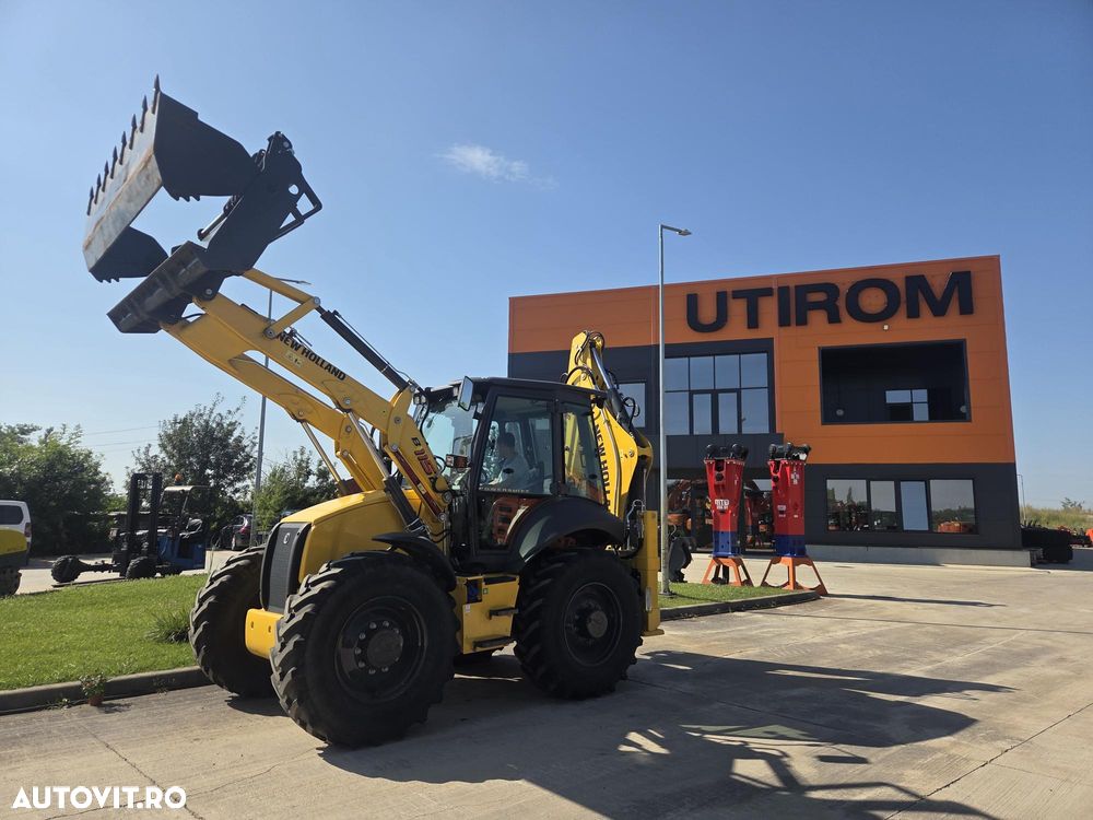 New Holland B115D, NOU, ROTI EGALE, 10t, FULL OPTION, motor 120CP, brat excv extensibil cu inst picon, cupa multifunctioinala 4x1, aer conditionat, masa operationala 10tone, cutie AUTOMATA POWERSHIFT, JOYSTICKURI, posibilitate leasing 5 ani-PROMOTIE 88.900 EUR - 11