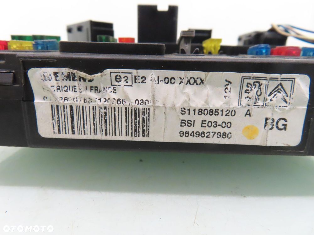 BSI PEUGEOT 206 1.1 S118085120A 9649627980 - 3