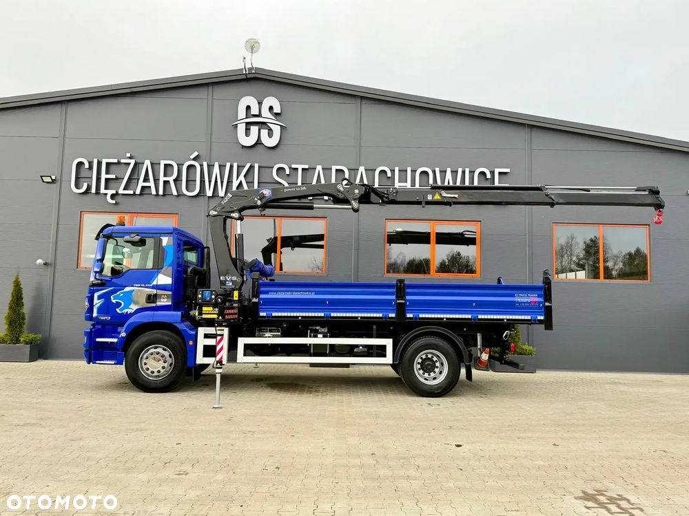 MAN MAN TGM TGL TGS 18.250 // E6 // wywrotka + HDS HMF z pilotem // 4x2 // budowlanka // kiper wywrot żuraw dzwig kran Crane - 6