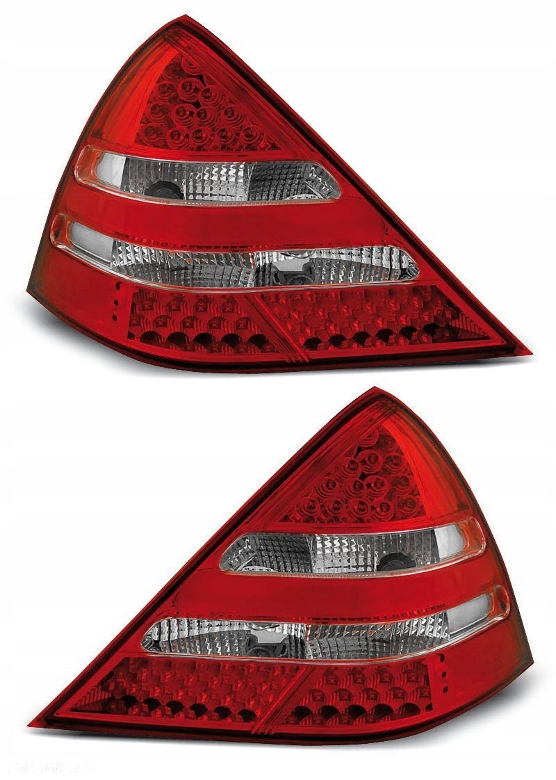 Lampy tyl tylne kpl Led Diodowe Red White Tuning Mercedes Slk R 170 - 1