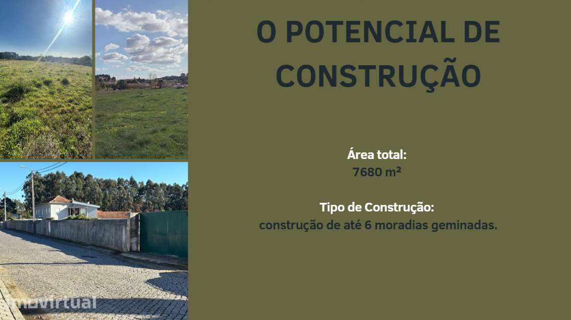 "PERMUTA: Terreno de 7.600m² em São Félix da Marinha p/ 6 Moradias" - Grande imagem: 3/12