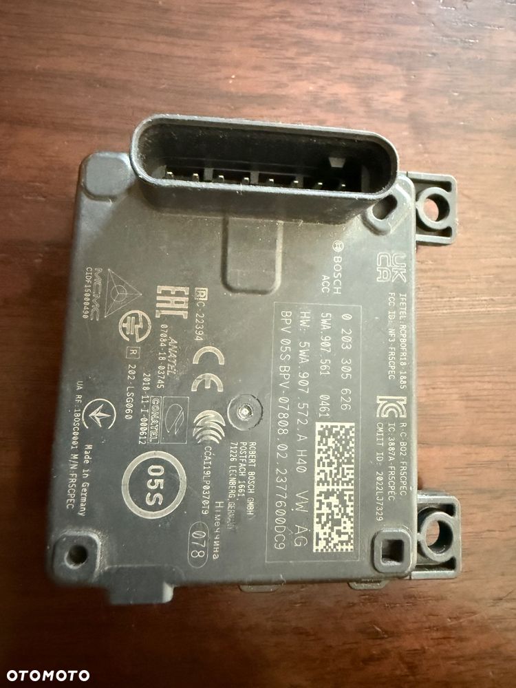 Radar distronic czujnik ACC VW AUDI SKODA SEAT 5WA907561 HW. 5WA907572A - 1