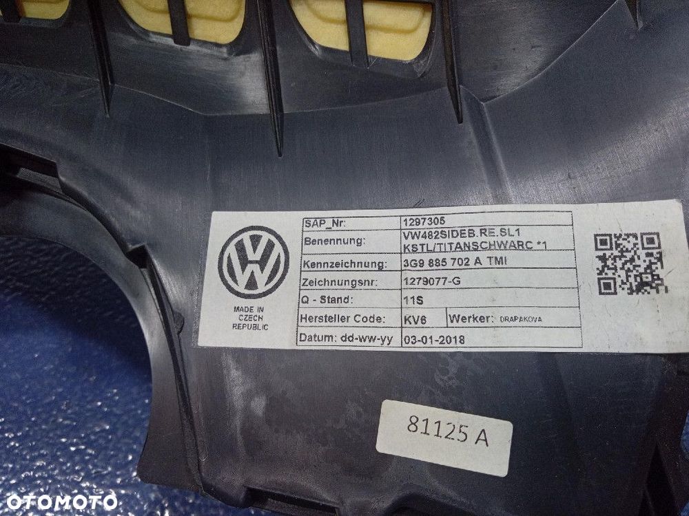 VW PASSAT B8 KOMBI VARIANT BOCZEK KANAPY PRAWY SKÓRA 3G9885702A - 4