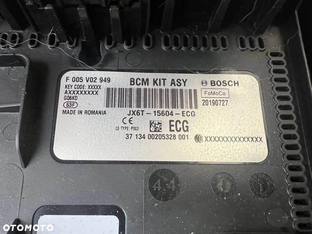 ZESTAW STAROWY DO ODPAŁKI LICZNIK KOMPUTER STACYJAK BCM ABS FORD FOCUS MK4 1.0 ECOBOOST JX7T-14F094-BAA JX6A-12A650-BJA JX6T-156004-ECG JX6T-14D068-BD ORYGINAŁ 2019 ROK  EUROPA - 8