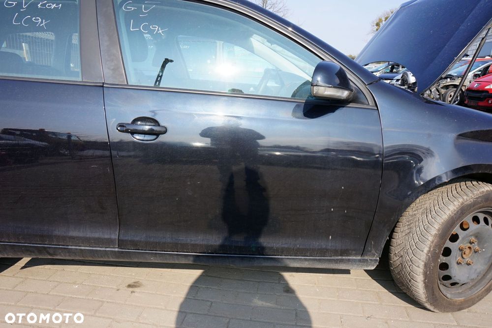 DRZWI PRZEDNIE PRAWE GOLF V KOMBI LC9X  CZARNY VOLKSWAGEN 2003-2009 - 3