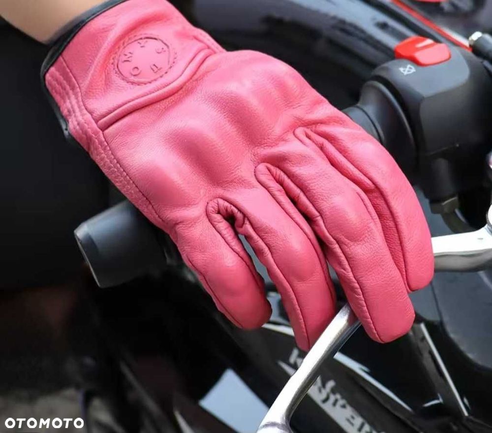 Rękawice damskie skórzane motocyklowe - 5