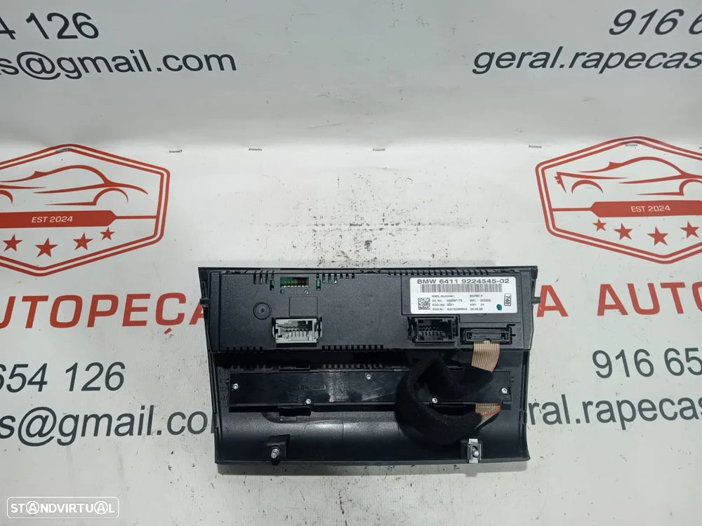 Comando Sofagem Climatronic BMW Série 1 E81 E87 6411922454502 Original - 3