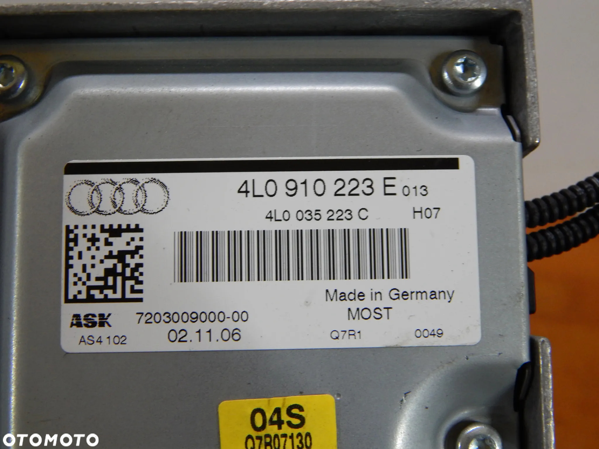 tuner wzmacniacz czytnik ekran zmieniarka moduł Audi Q7 4L A6 a8 03-15 Łuków części - 5