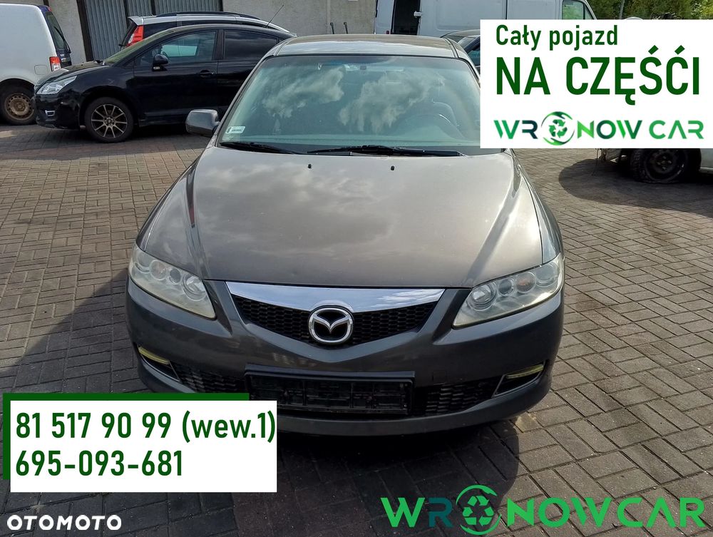 Mazda 6 GG1/GY1 FL (05-07r.) 2.0 D 141KM. Silnik Skrzynia.Cały na części. GWARANCJA !!! Przód Tył Zestaw Komplet Drzwi Klapa Zderzak Błotnik Maska Grill Atrapa Szyba Pas Lampa Lusterko Boczki Fotel Kanapa Kokpit Deska Rozdzielcza Przełącznik Włącznik Sterownik Przewody Wiązka Instalacja Moduł Komputer Czujnik Listwa Pompa Alternator Wtryski Głowica Rozrusznik Kompresor Sprzęgło Dwumas Silnik Skrzynia ABS Klimatyzacji Paliwa Wspomagania Kolektor Turbina Przepustnica Zawór Chłodnica Koło Hak Belka Sanki Zawieszenie Mcpherson Półoś Amortyzator Wydech Tłumik Zacisk Most - 1