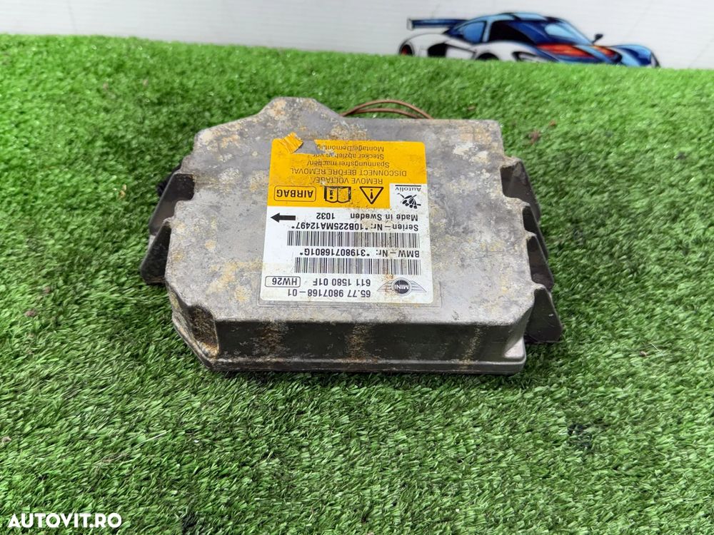 MODUL AIRBAG MINI COOPER CABRIO R57 LCI 1.6 BENZINA 2010 COD OEM 65779807168 9807168 611158001F 31980716801G 2006-2013 - 4