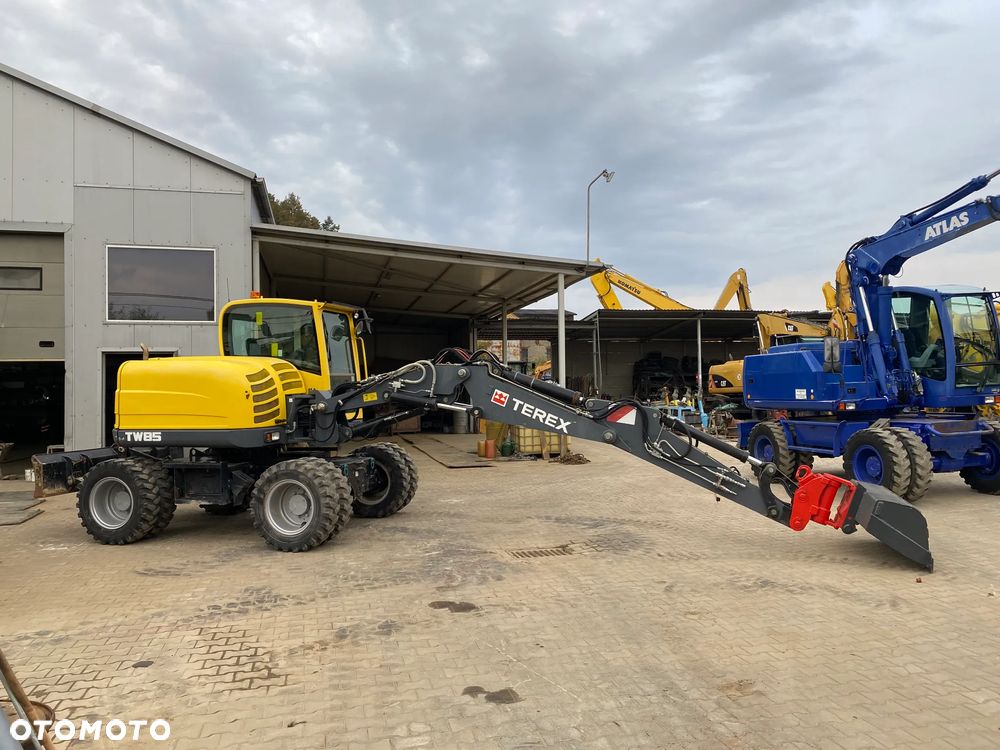 Terex TW85, GŁOWICA POWERTILT, 2 ŁYŻKI, RAMIĘ 3X ŁAMANE, KRÓTKI TYŁ, Z NIEMIEC, SUPER STAN, - 22