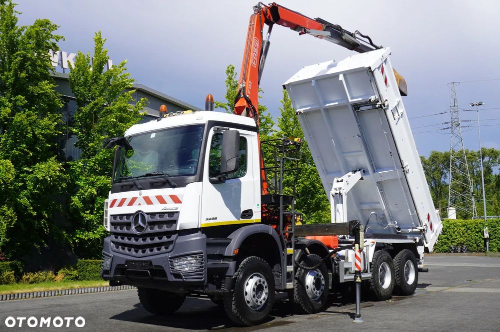 Mercedes-Benz Arocs 3236 8×4 / HDS Fassi F155A.0.22 / pilot / Wywrotka 2-stronna / Hydroburta / 3 szt_255679 - 10