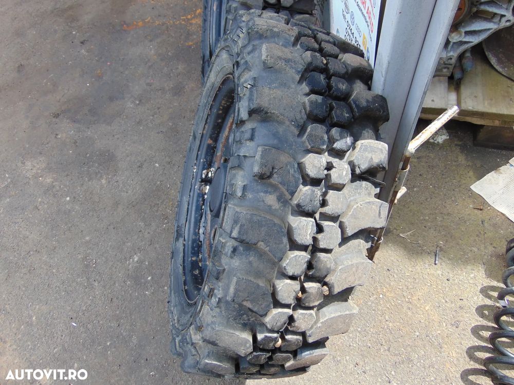 Jante cu anvelope Simex Suzuki Samurai Vitara Jimny feroza r15 175x80xr15 off road teren - 1
