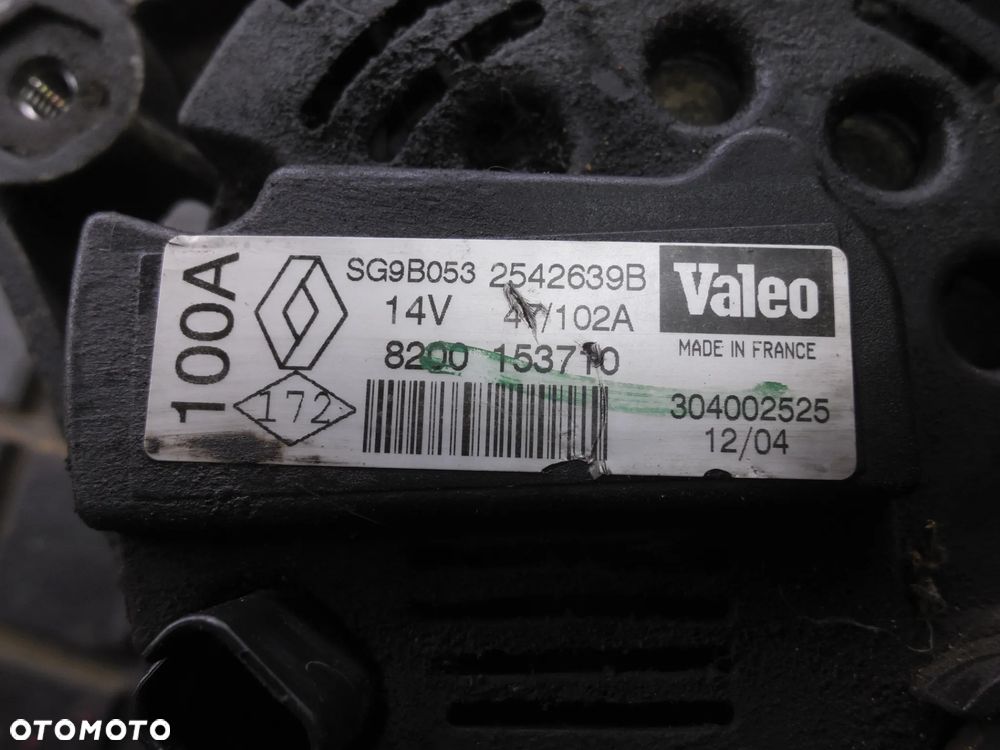 RENAULT LAGUNA II 2.0 16V ALTERNATOR 8200153710 100A - 4