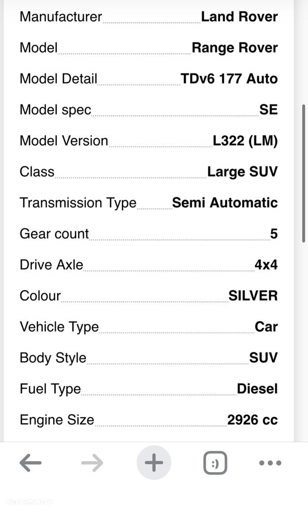 Reduktor Land Rover Range rover  L322 3.0 m57 iab000033 igh500010 - 5