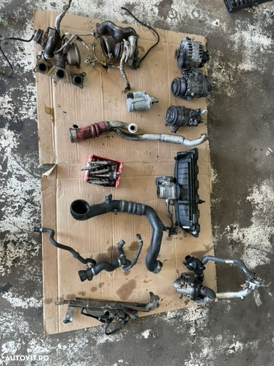 Anexe motor n54 bmw x6 e71  740i F01 335i N54B30A biturbo benzină 326cp 306cp turbine injectoare injector ecu Etc pompa de apa electrică - 2