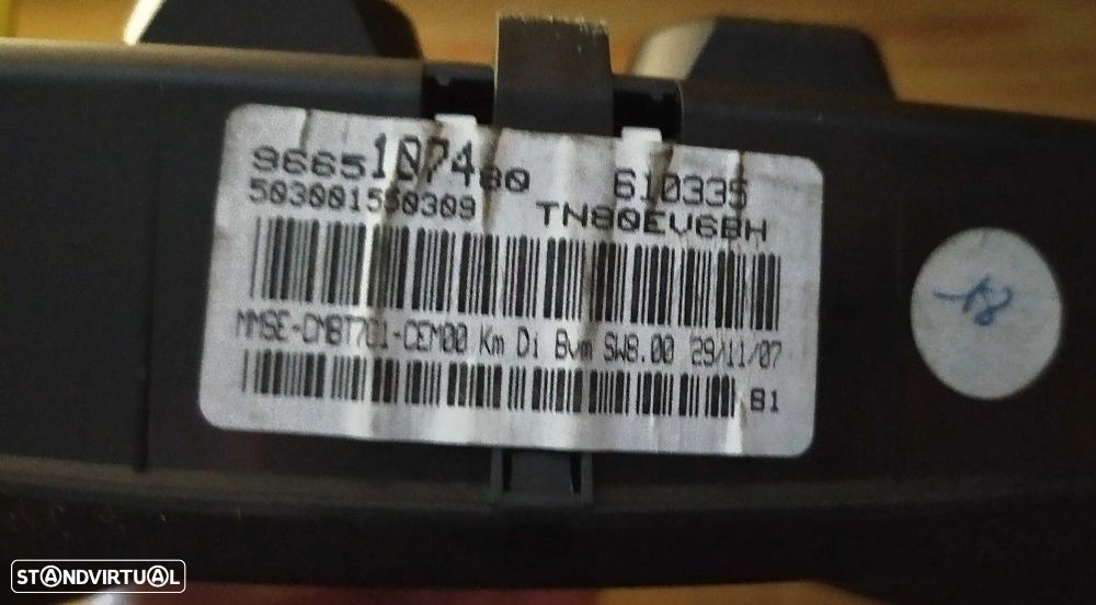 QUADRANTE PEUGEOT 308 1.6HDI - 9665107480 - 2