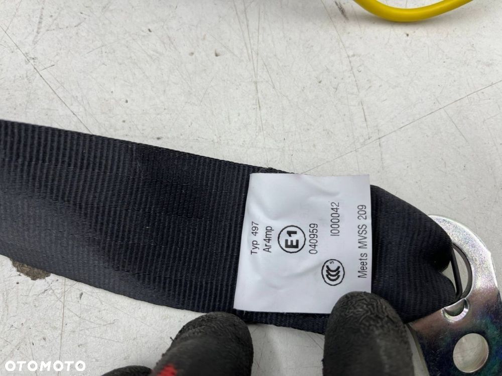 Pas bezpieczeństwa Vw Touareg 1 I 7l 02-10r. NOWY lewy tylny pas czarny lewy tył 7l6857805c - 4