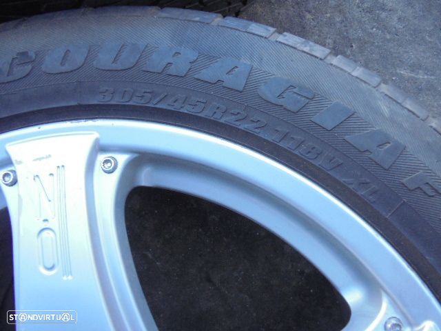 Jogo De Jantes Jgjant1208 MERCEDES W463 2002 G400CDI 250CV 5P AZUL 52 10Jx22 5X130 82.9MM OZ RACING CANYON ST 22 COM PNEUS - 8