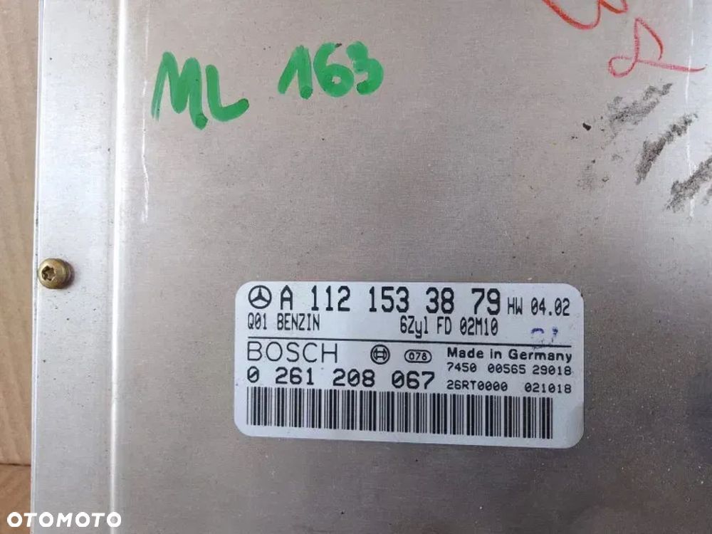 sterownik silnika komputer mercedes ml w163 350 lift 3.7 v6 a1121533879 - 2