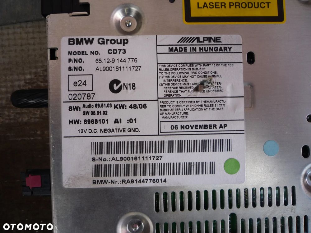 BMW E90 RADIO ORYGINALNE - 4