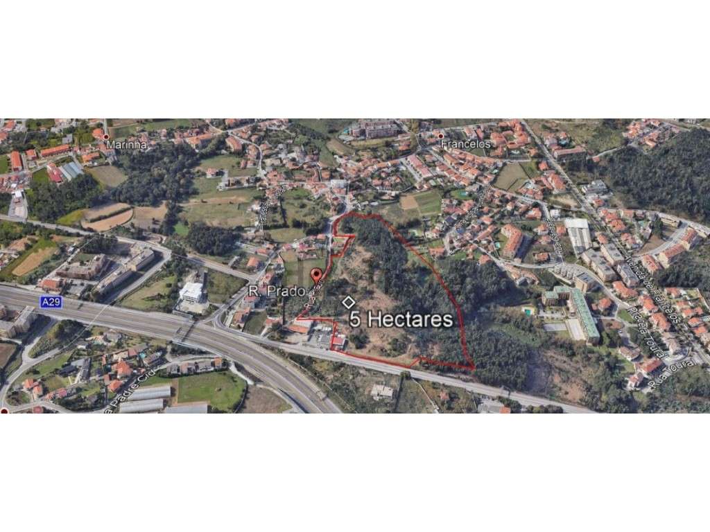 Terreno para construção | 54.090 m2 | Praia de Miramar, V.N.Gaia - Grande imagem: 3/6