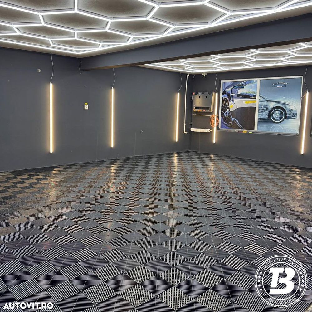 Pardoseala Modulara pentru Garaj si Ateliere Detailing - Negru - 1