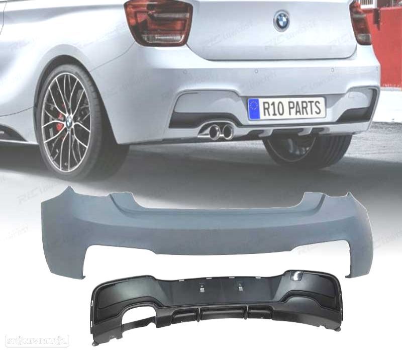PARA-CHOQUE TRASEIRO BMW F20 F21 10-15 LOOK M PERFORMANCE - 1