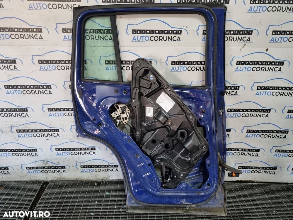 Usa Stanga Spate Volkswagen Tiguan 5N 2007 - 2011 SUV 4 Usi Albastru (1114) ZGÂRIATA - 7