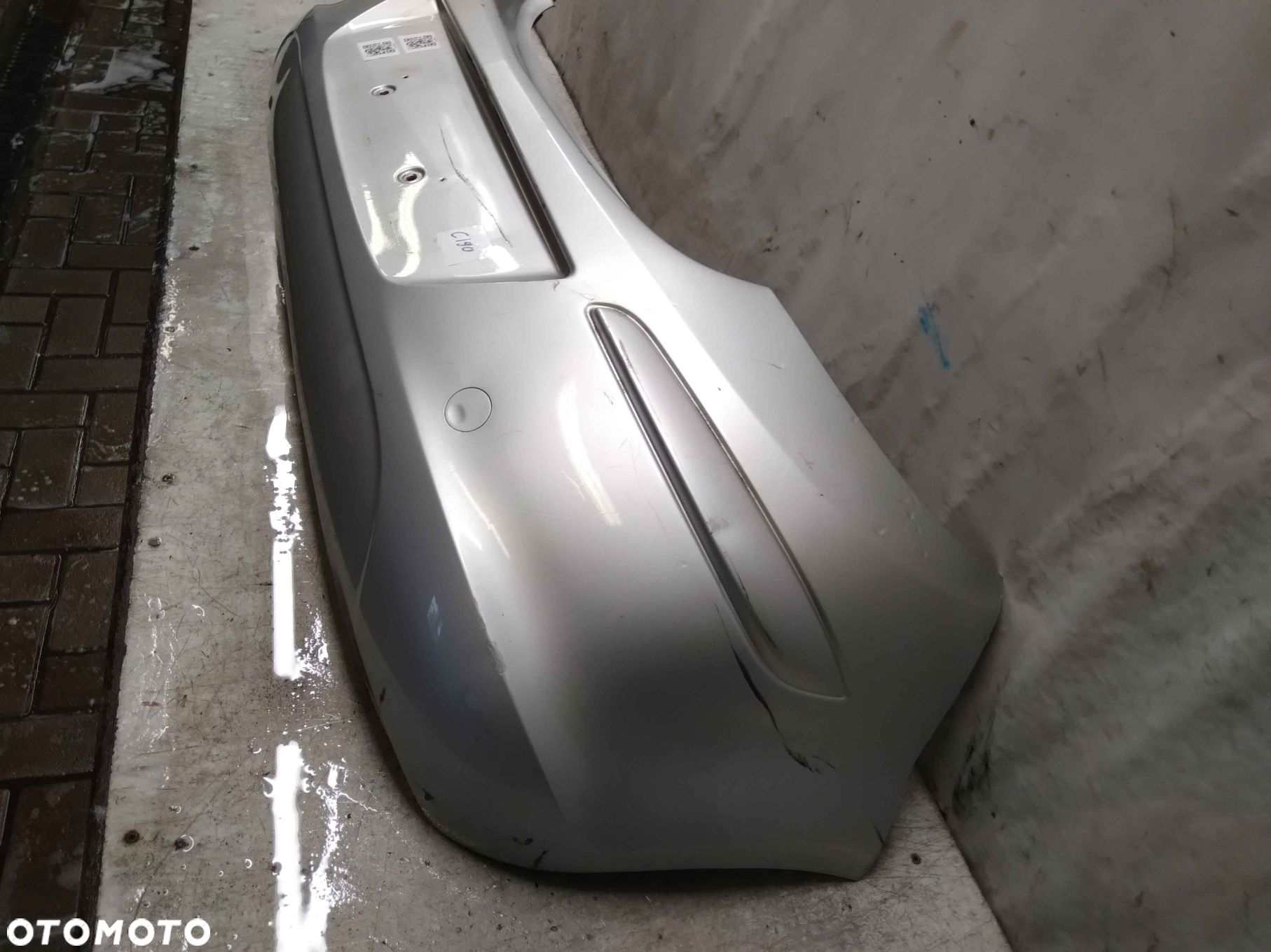 ^ ZDERZAK TYŁ TYLNY OPEL CORSA D Z157 SREBRNY - 5