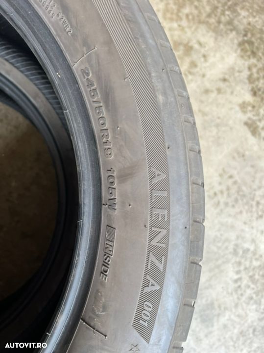 vand 4 anvelope 245/50/19 bridgestone de vară ca noi - 6