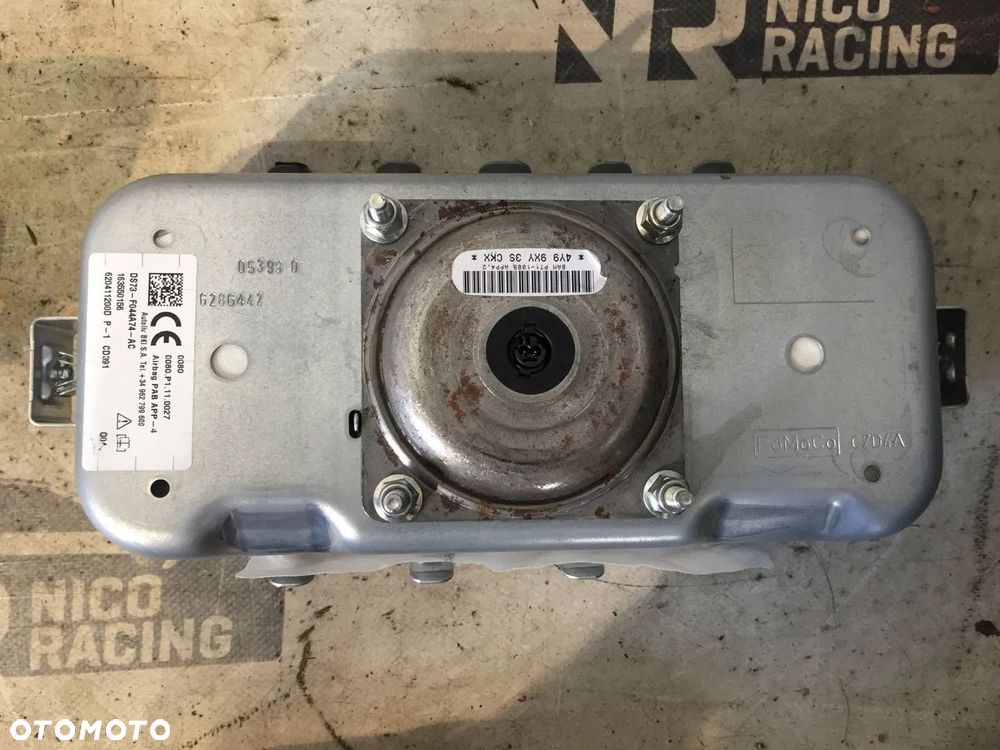 KOMPLET PODUSZEK AIR BAG KIEROWNICA DESKA KOLANOWA FORD MONDEO MK5 ORYGINAŁ - 7