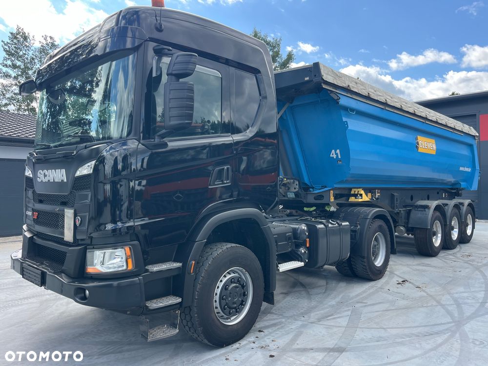 Scania G450 XT Nex Gen 4x4 stały napęd, skrzynia redukcyjna, biegi terenowe, kabina z łóżkiem, hydraulika do wywrotu, z Niemiec, opticruise ze sprzęgłem SCANIA 4x4 XT G450 ciągnik (nie Mercedes AROCS Volvo Man itp) - 3