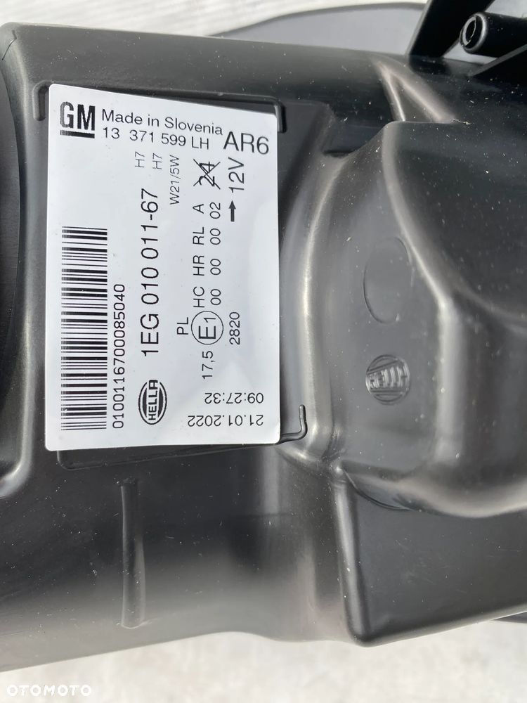 lampa astra j czarna z chromem H7 lift eu cała - 4