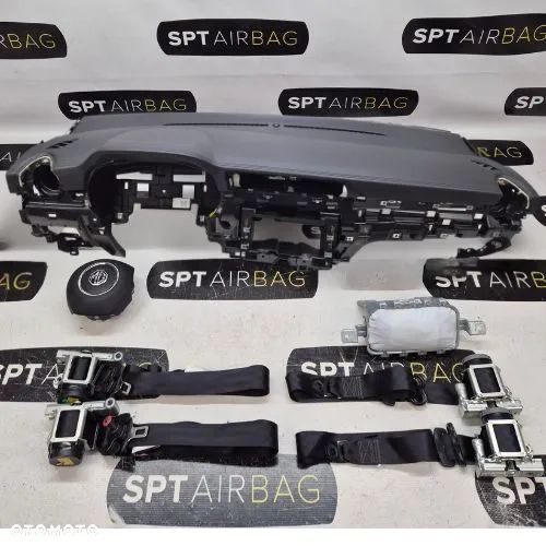 MG ZS PRZED LIFT DESKA ROZDZIELCZA KONSOLA KOKPIT PULPIT PODUSZKI AIRBAG AIR BAG PASY KIT SET - 1