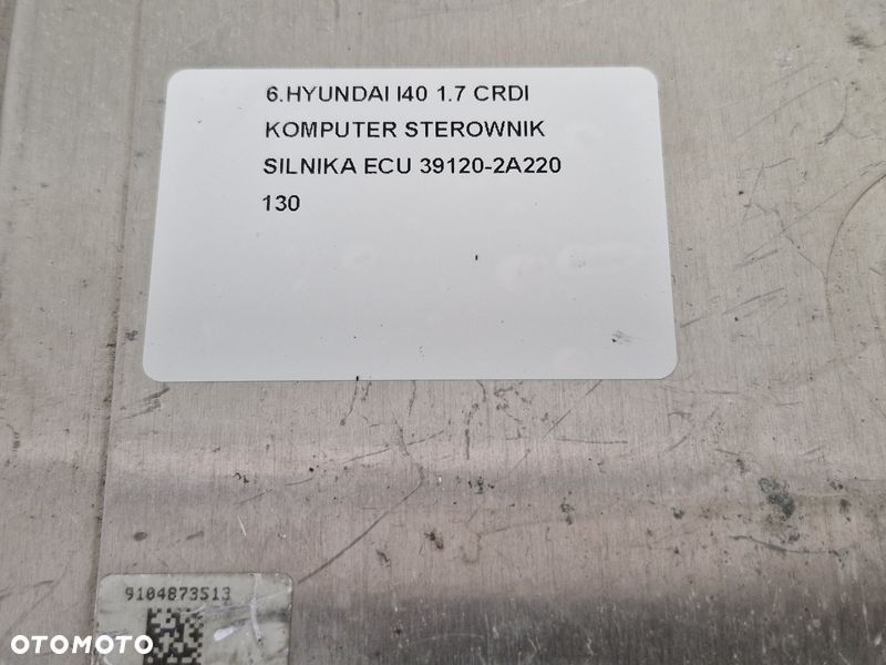 HYUNDAI I40 1.7 CRDI KOMPUTER STEROWNIK SILNIKA ECU 39120-2A220 - 5