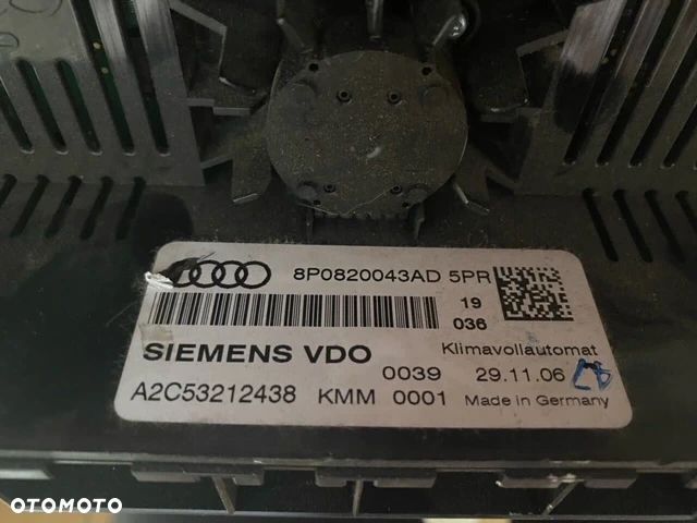 PANEL KLIMATYZACJI AUDI A3 8P 8P0820043AD - 5