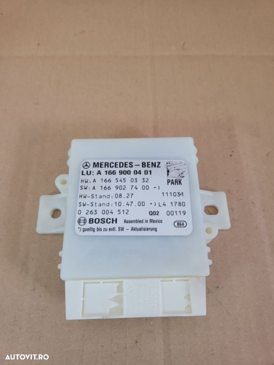 Modul Calculator Senzori Parcare Parktronic Mercedes ML GLE W166 X166 An 2011-2018 Cod A1669000401 - 1