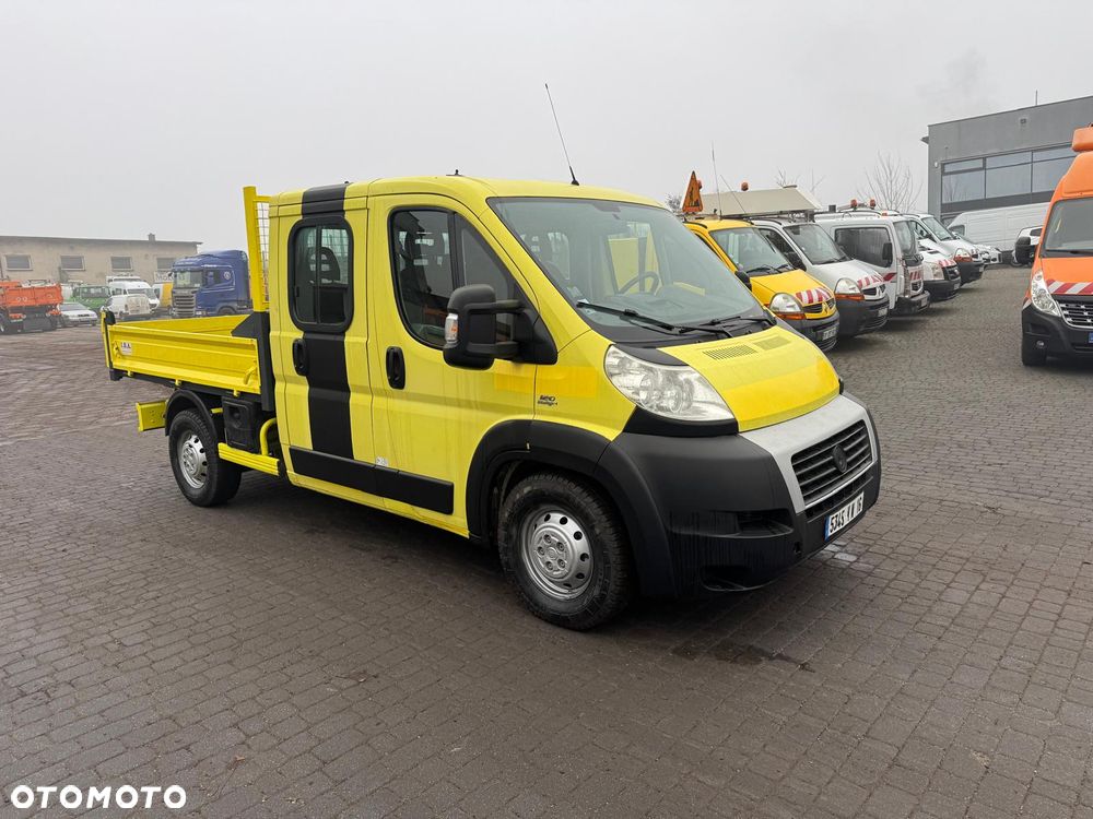 Fiat Ducato 2.3JTD Wywrotka Brygadówka Hak 3 Tony 7 Osobowa Klima Kiper I wł. - 12