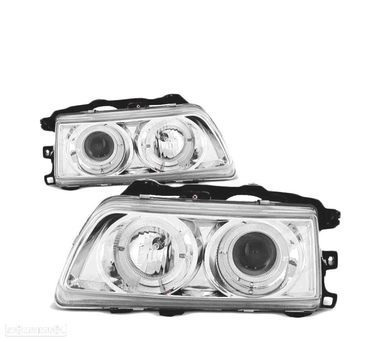 FARÓIS ANGEL EYES PARA HONDA CRX 87-89 CHROME CROMADO - 2