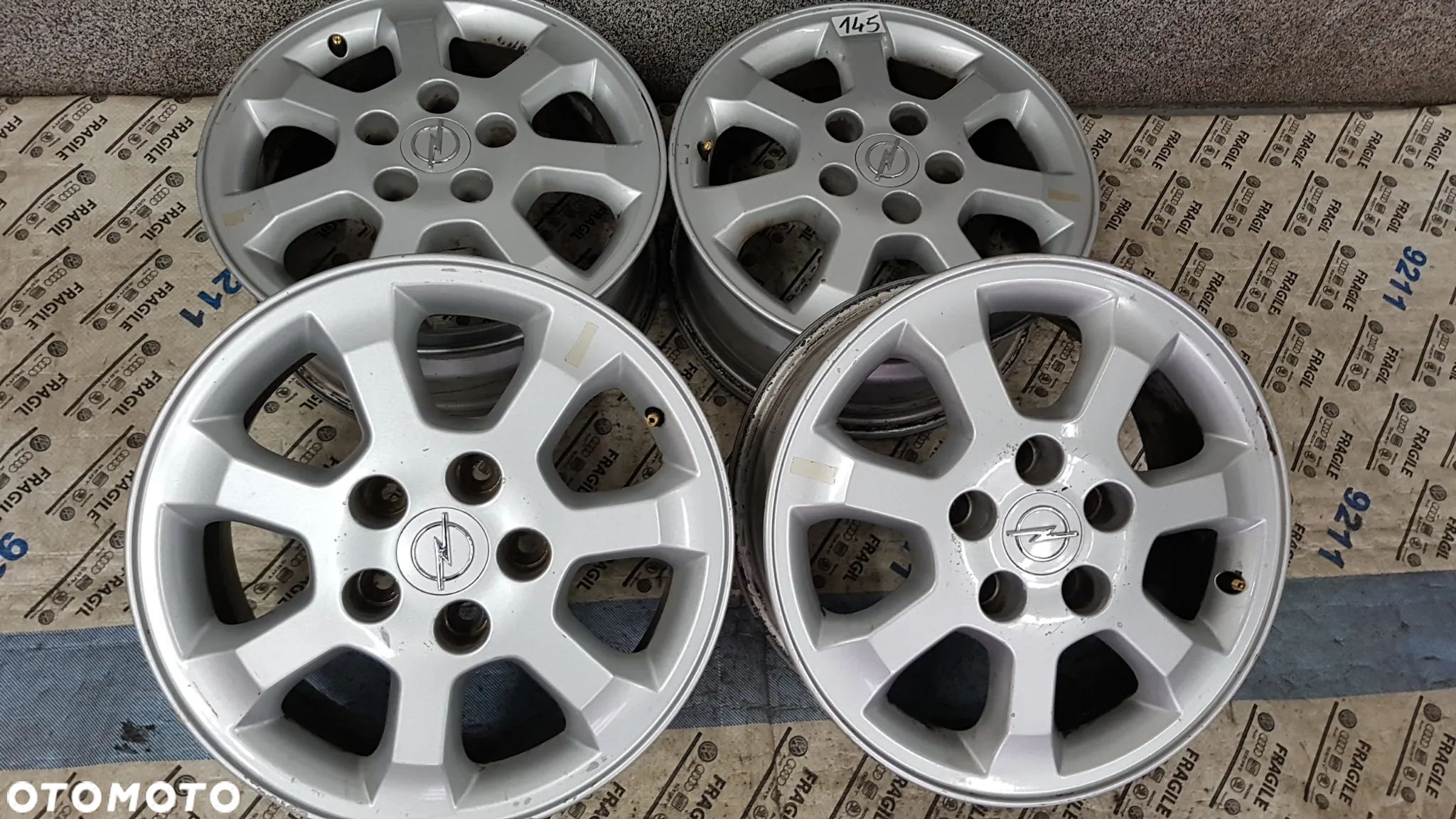 FELGI ALU ORYGINAŁ  OPEL ASTRA ZAFIRA MERIVA COMBO 5X110  6jx15 ET43 - 1