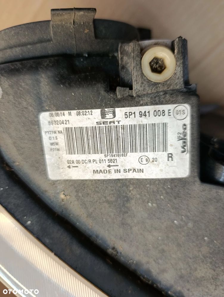 Altea lampa przednie przód bi xenon skrętny LIFT stan bdb bez uszkodzeń kompletna z przetwornicami żarówkami itp EUROPA - 6