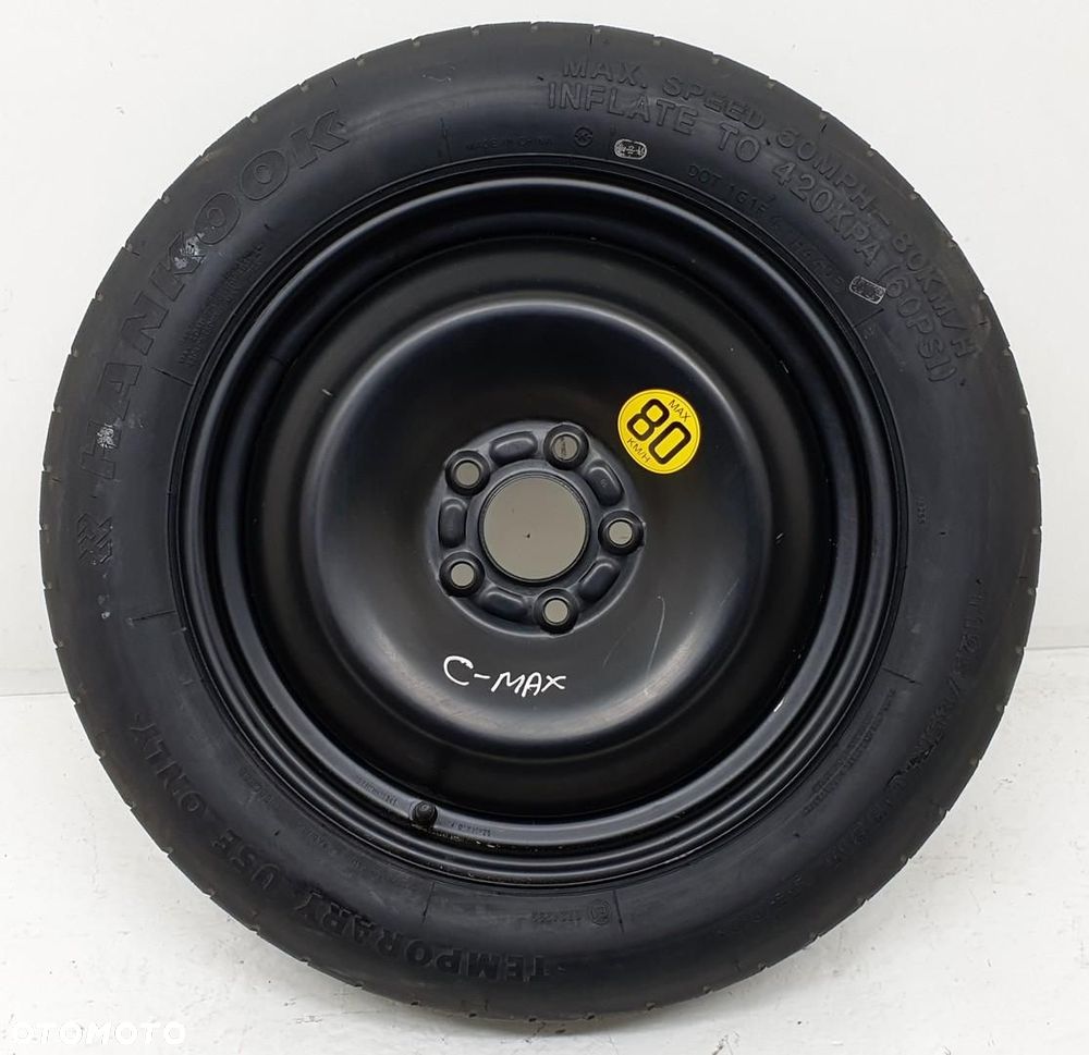 KOŁO ZAPASOWE DOJAZDOWE HANKOOK 125/85/R16 5X108 FORD FOCUS C-MAX MK1 - 1