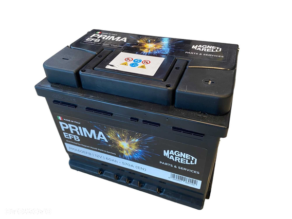 Nowy Akumulator MAGNETI MARELLI 60Ah 570A P+ EFB PRIMA 242x175x190 B13