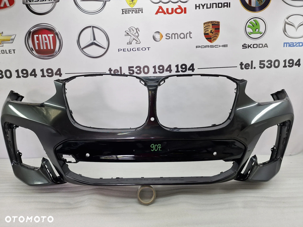 BMW X3 G01 , X4 G02 M-PAKIET 17- ZDERZAK PRZEDNI PRZÓD NA 6X PDC + KAMERA , GRAFITOWY METALIK , NR 5111139604-14 / 5111139605 , NR AUKCJI NZ907